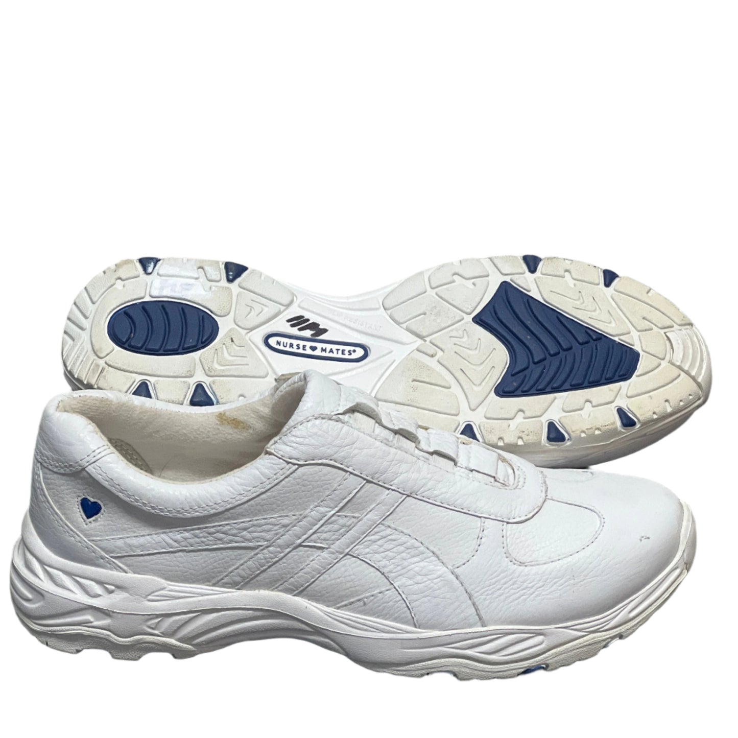 Women’s Nurse Mates Quantum Pillow Top slip on 11M White Leather