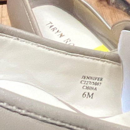 Taryn Rose  • Jennifer • Slip-on Embellished Vamp 6M Tan Leather