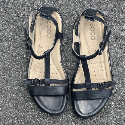 Ecco  Women's  T-Strap Sandal EU36M Black Leather