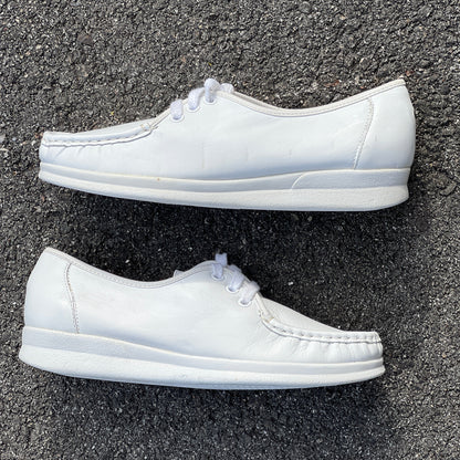 Women's  NURSE MATES  •Anni Lo•  Lace-up  9.5M White Leather