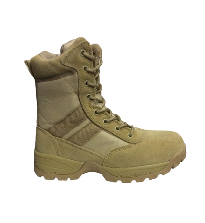 Safara NJ8821 Zippered Tactical Boot  Leather/Nylon