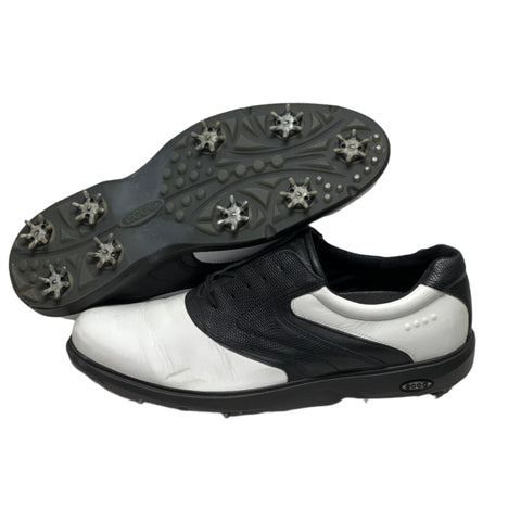 Men’s ECCO Gore-Tex Cleated Golf Ghoes 45EU White/Black Leather