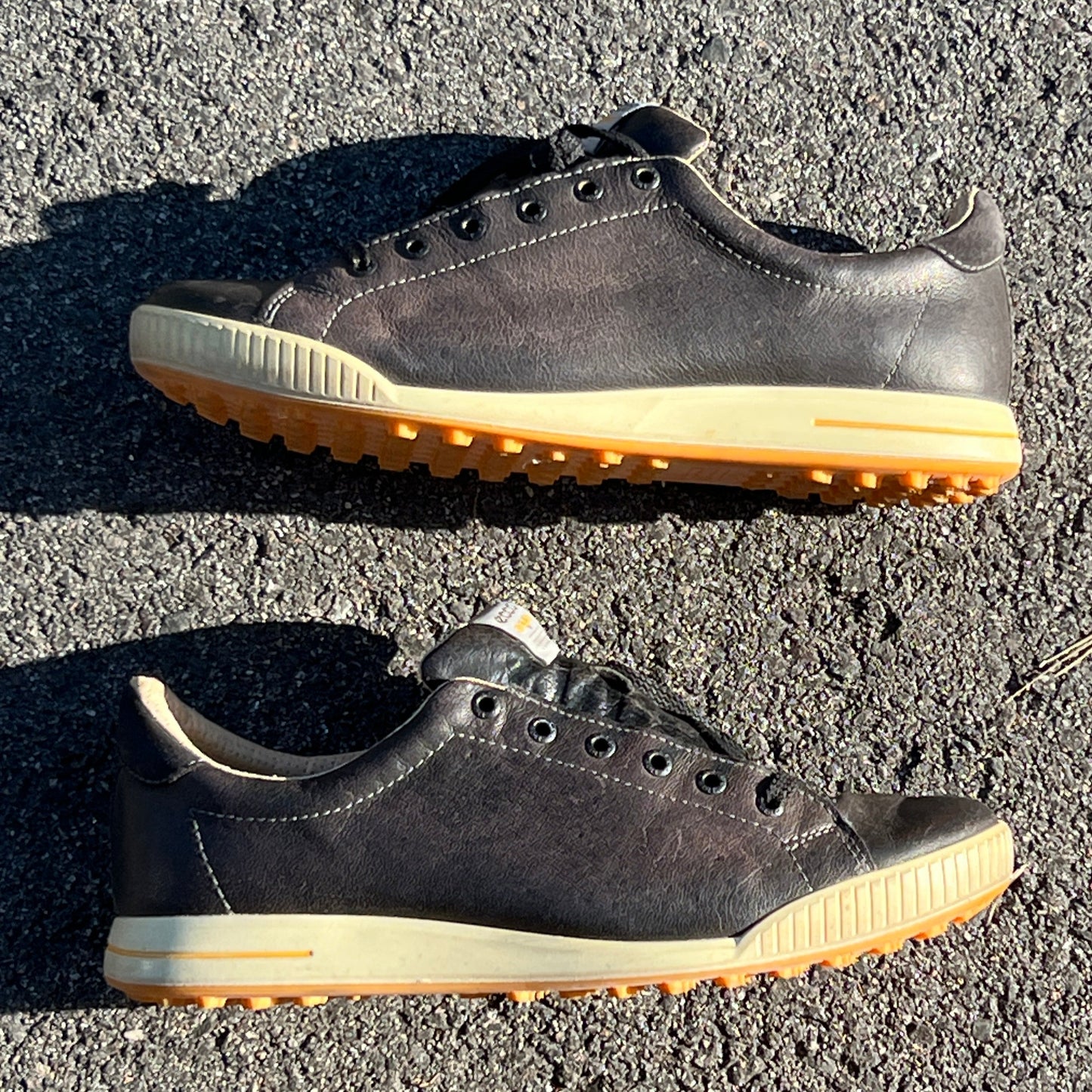 Men’s Ecco Street Premier Cleat-less Golf Shoe 45EU • Black  Leather