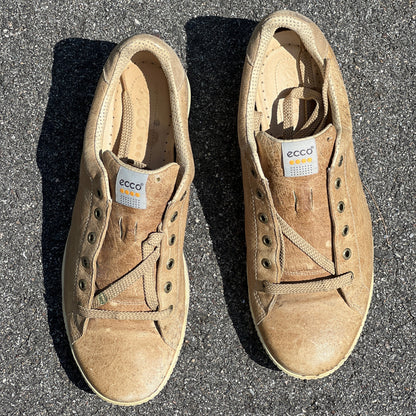 Men’s Ecco Street Premier Cleat-less Golf Shoe 45EU • Tan Leather