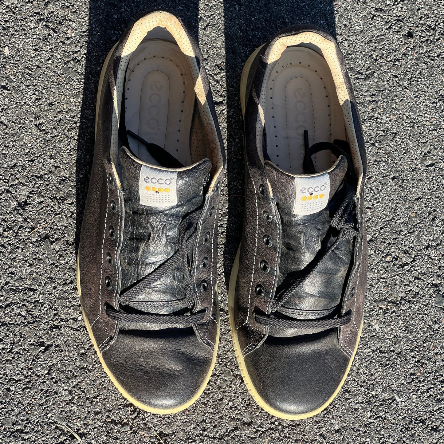 Men’s Ecco Street Premier Cleat-less Golf Shoe 45EU • Black  Leather