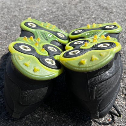 Men’s Ecco Biom Cleated Golf Shoe 45EU • Black/Citron • Hydromax Yak Leather