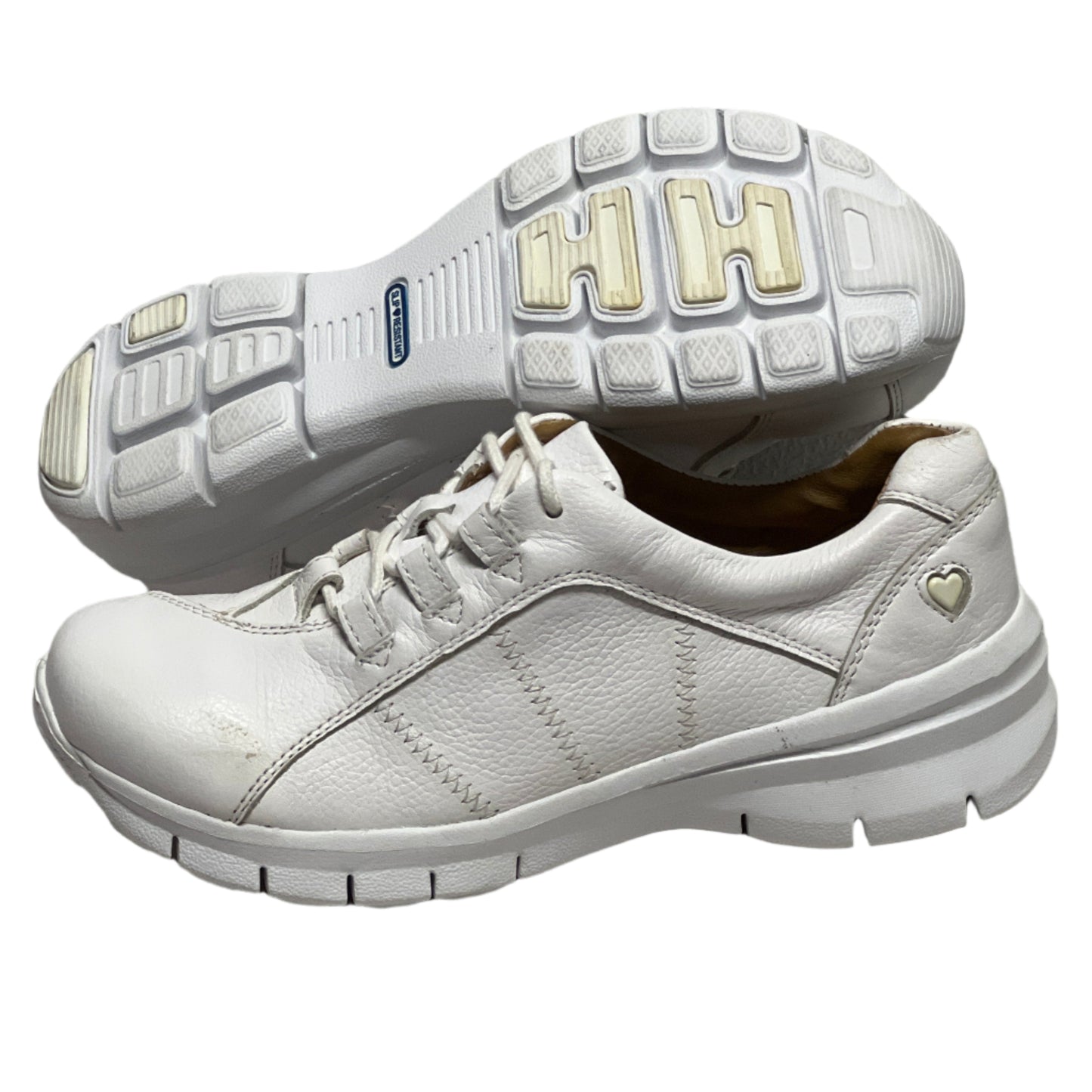 Women’s Nurse Mates Lexi pillowTop Lace up 8.5M White Leather