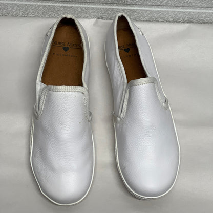 Women’s Nurse Mates Adela Twin-gore Slipon 6M White Leather