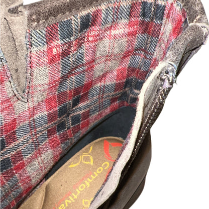 COMFORTIVA Women's •Vesty• Engineer Boot- Brown leather - Size 9.5W