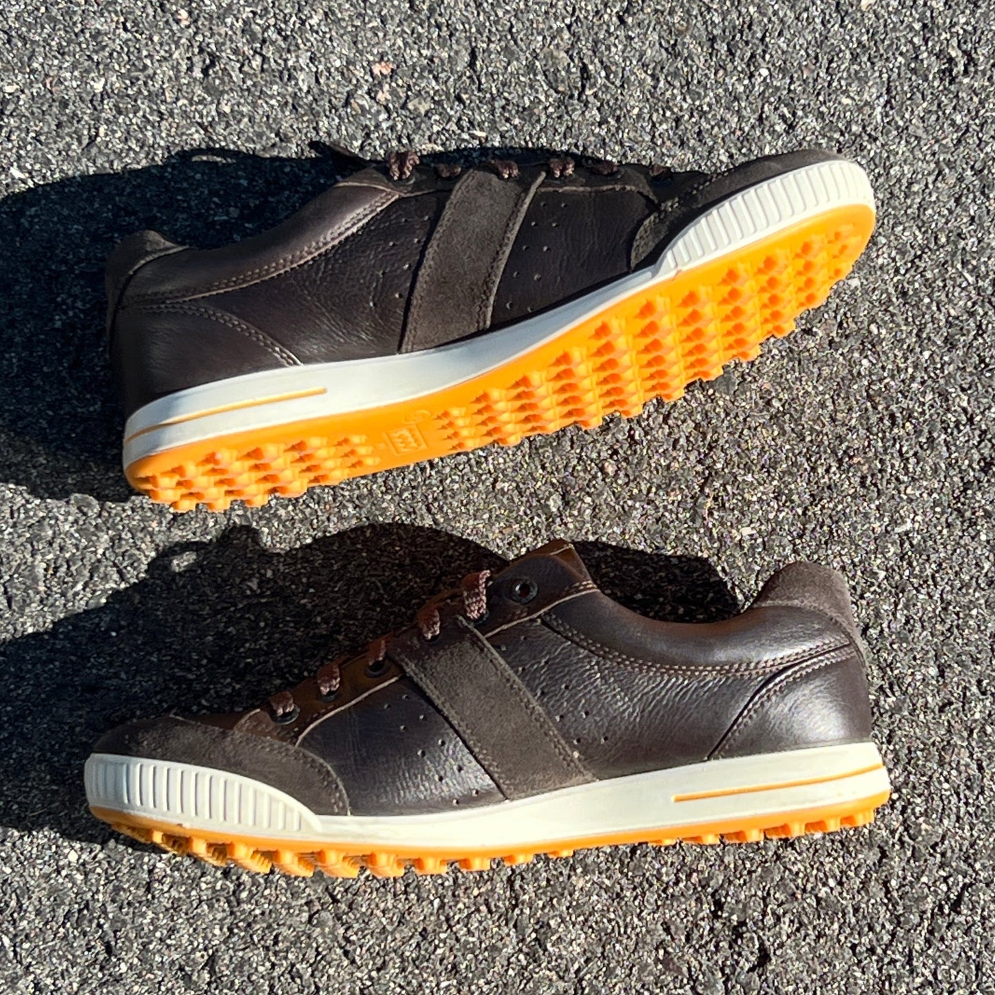 Men’s Ecco Street Premier Cleat-less Golf Shoe 42EU •Black/Citron• Leather