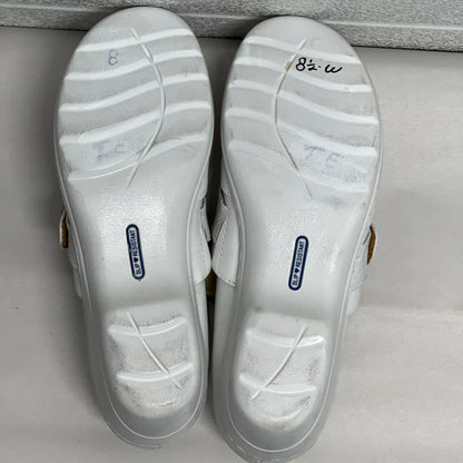 Women’s Nurse Mates Kris pillowTop lightweight Clog 8.5W White Leather