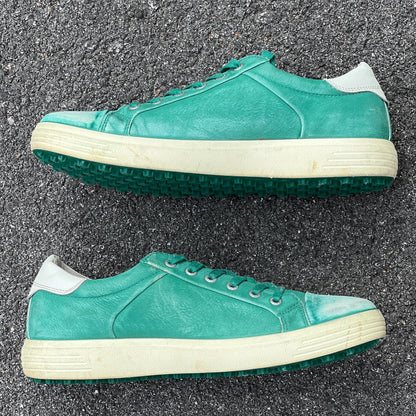 Men’s Ecco •Fred Couples Masters• Street Premier Cleat-less Golf Shoe 44EU • Green Hydromax Leather