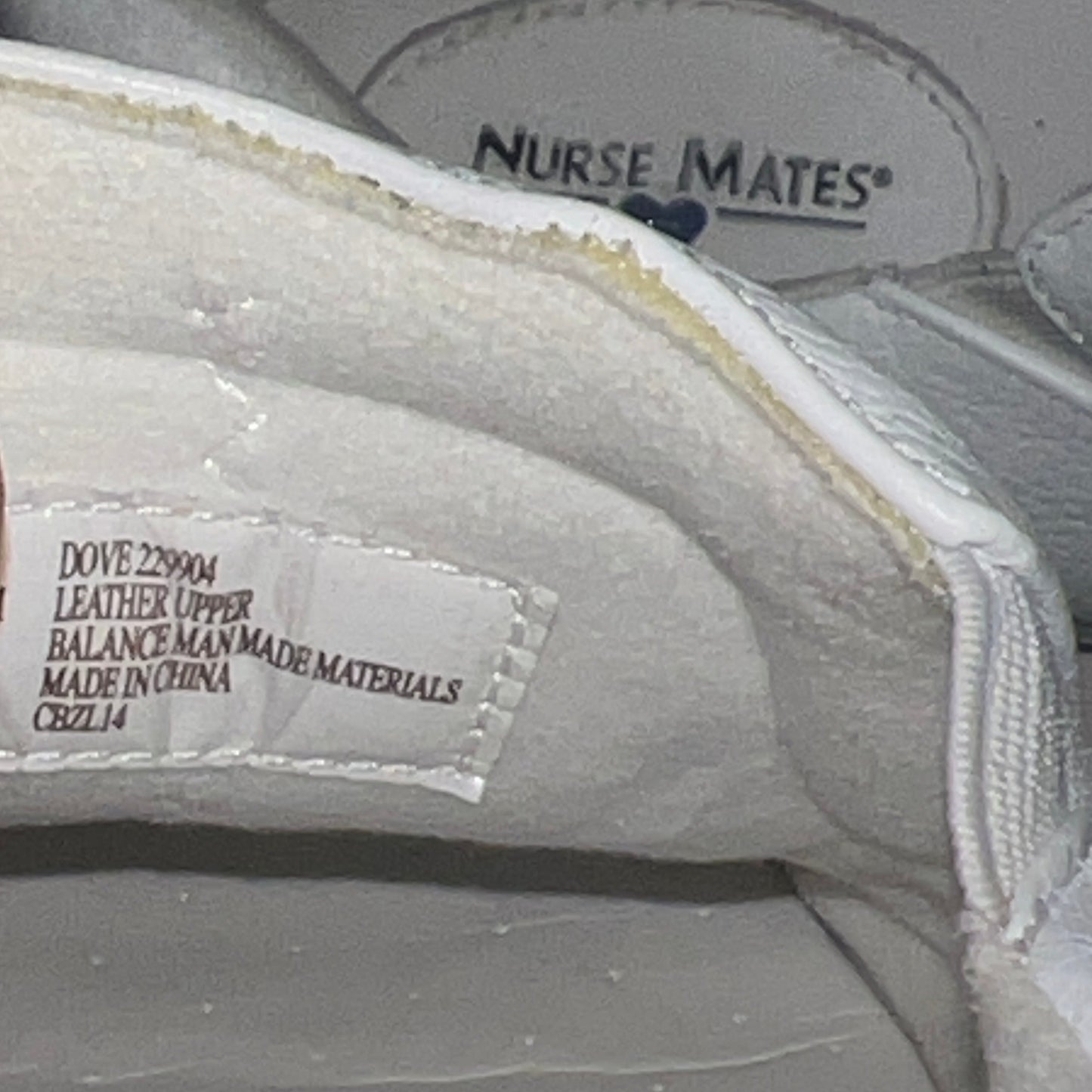 Women’s Nurse Mates Dove Twin-gore Slipon 9M White Leather