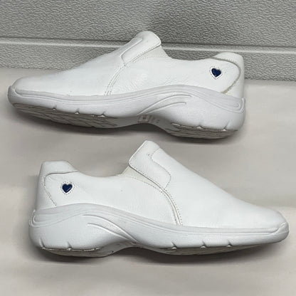 Women’s Nurse Mates Dove Twin-gore Slipon 6M White Leather
