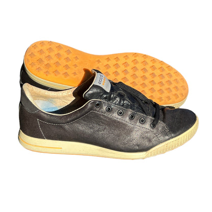 Men’s Ecco Street Premier Cleat-less Golf Shoe 45EU • Black  Leather