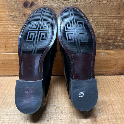 Women's White Mountain Penny Loafer 5M Black patent Leather