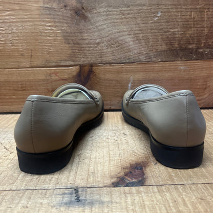 Taryn Rose  • Jennifer • Slip-on Embellished Vamp 6M Tan Leather