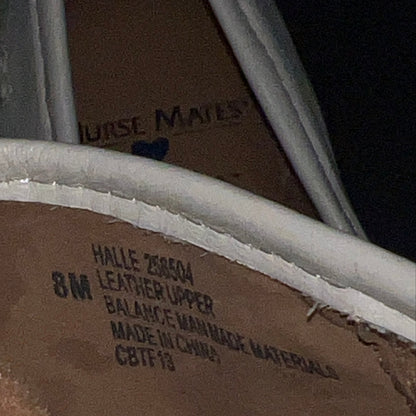 Women’s Nurse Mates Halle  Pillow Top Clog  8M White Leather