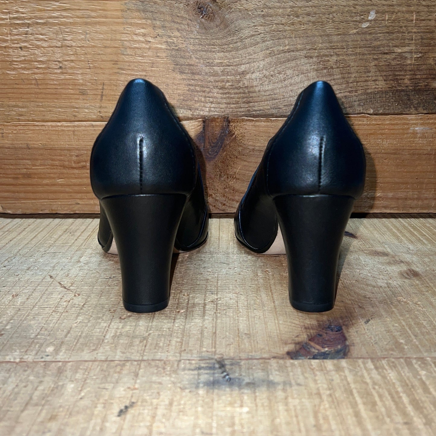 Taryn Rose •Tanna •Slip-on Pump 6M  Black Stretch Fabric/Leather