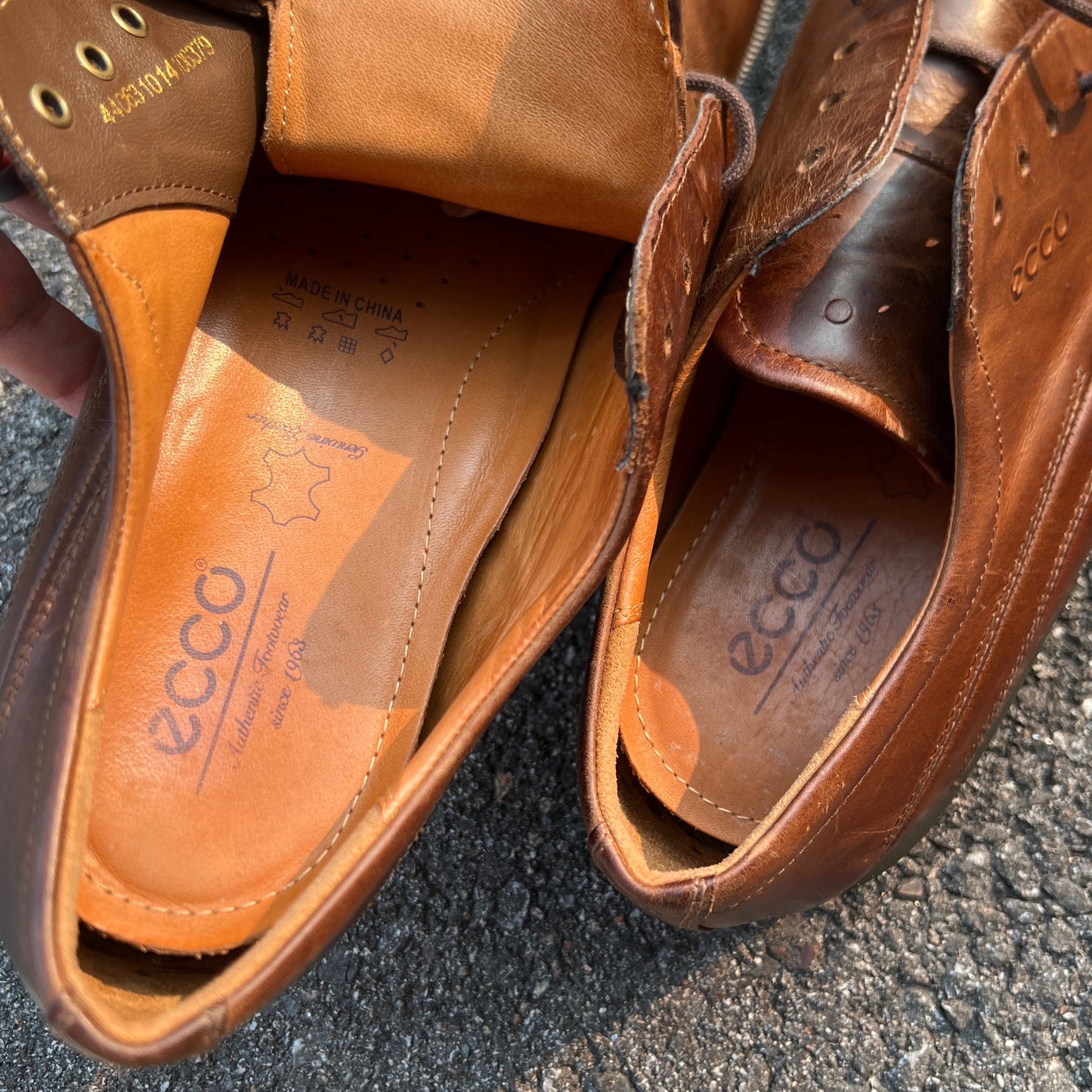 Men’s Ecco  Derby Dress Oxford 44EU Brown  Leather