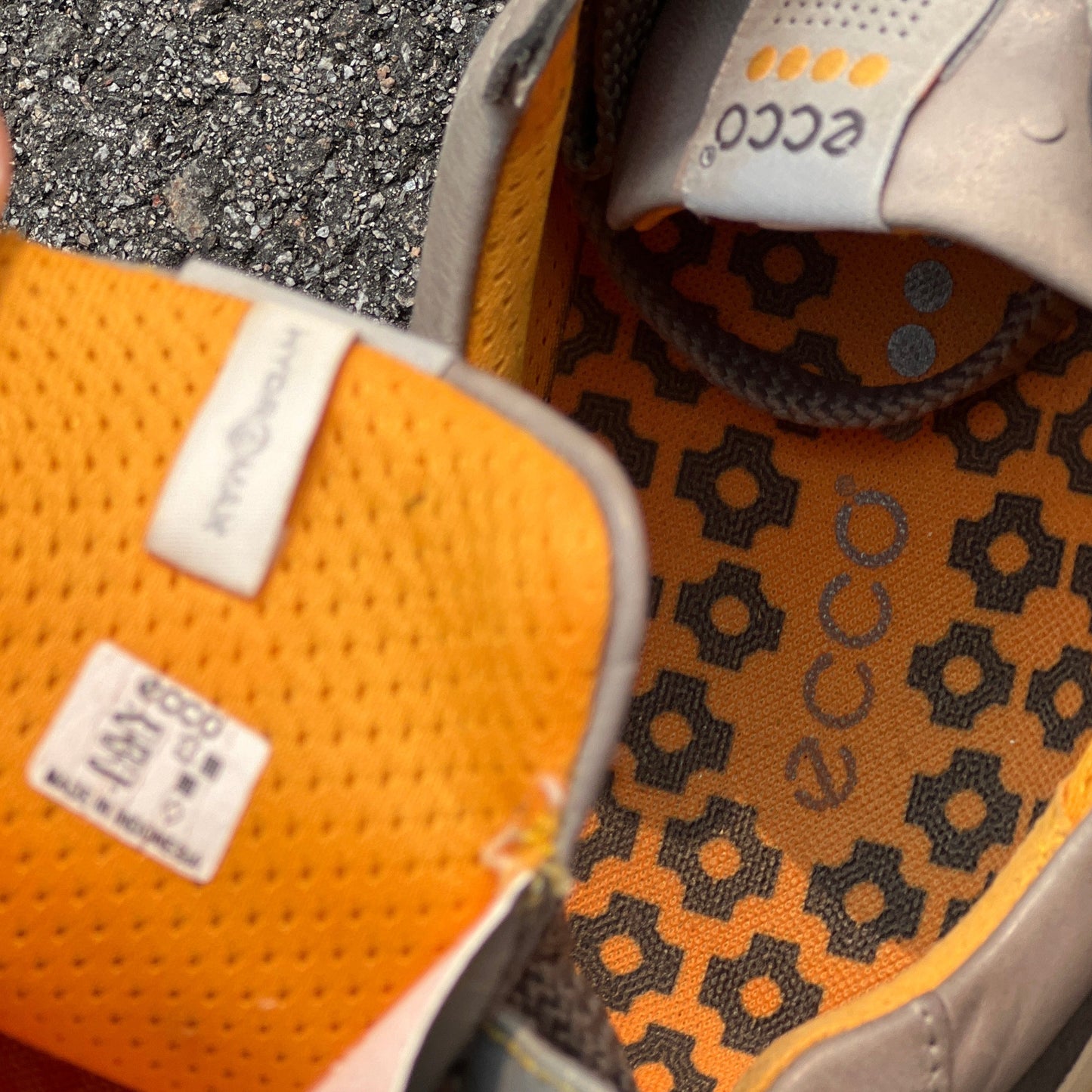 Men’s Ecco Street Premier Cleat-less Golf Shoe 45EU • Grey/Citron • Leather