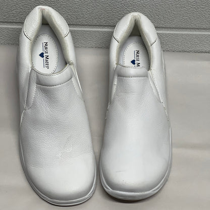 Women’s Nurse Mates Dove Twin-gore Slipon 9.5W White Leather