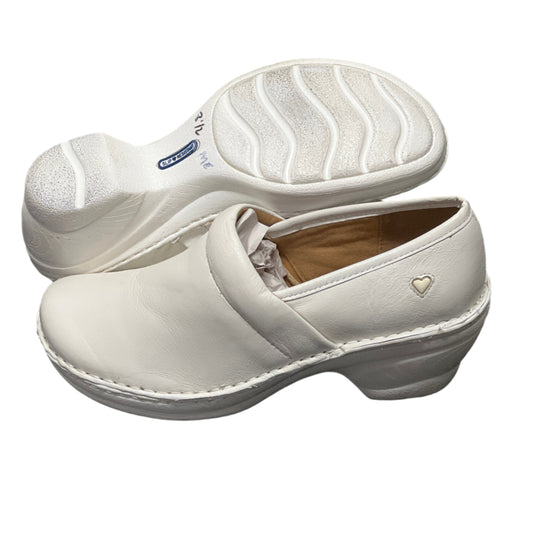 Women’s Nurse Mates Halle  Pillow Top Clog  8.5M White Leather