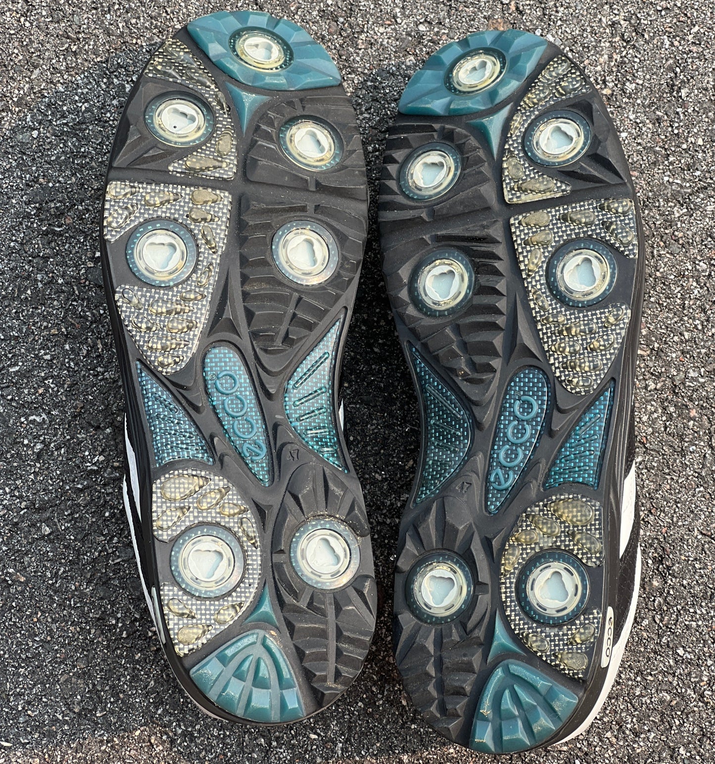 Men’s Ecco Biom Cleated Golf Shoe 47EU • White/Black • Leather