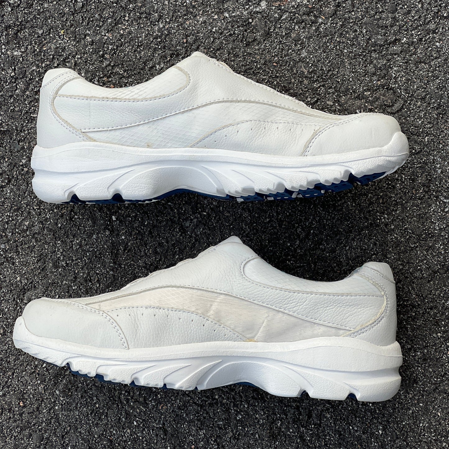 Women's  NURSE MATES  •Sami•  Slip-on Athletic 9.5M  White Leather