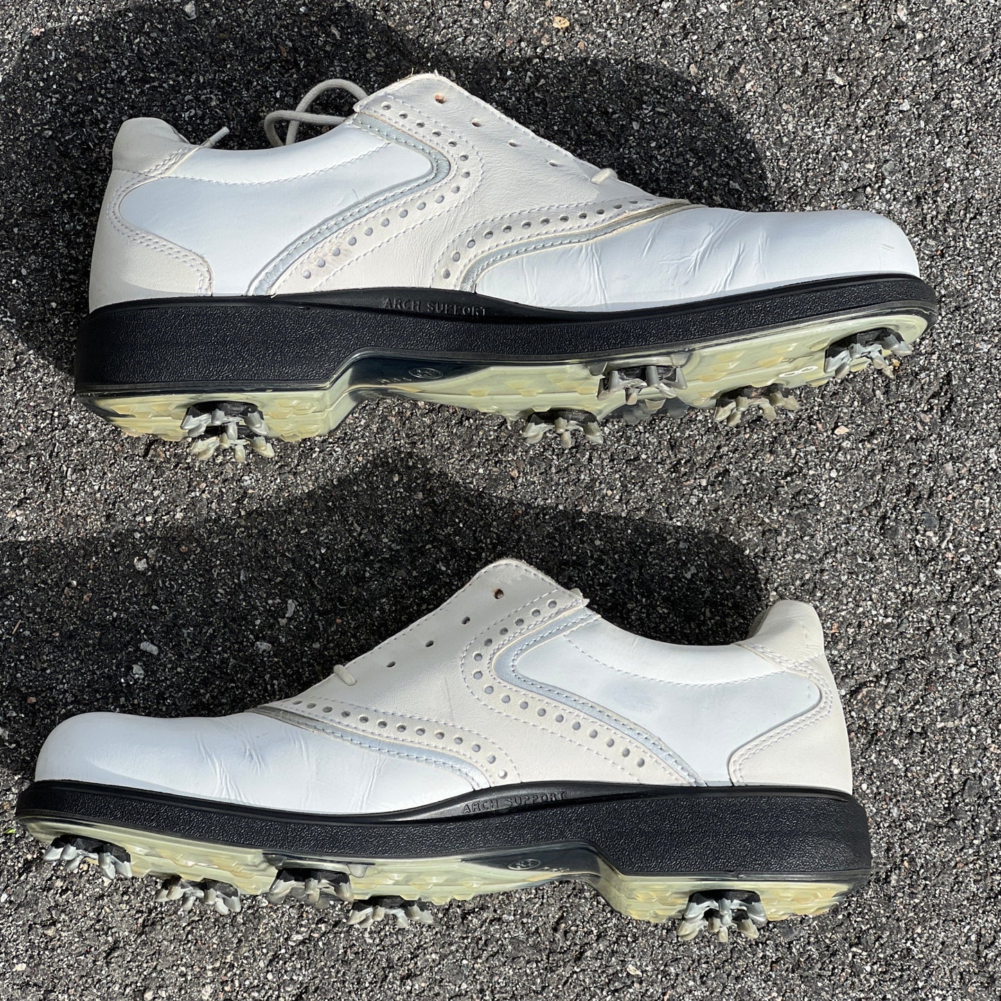Womens ECCO Golf shoes 39EU White/Silver Hydromax Leather