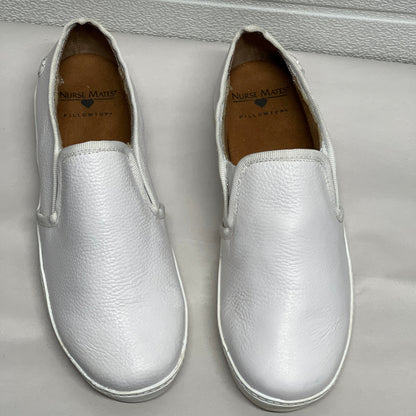 Women’s Nurse Mates Adela Twin-gore Slipon 6W White Leather