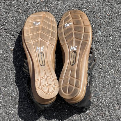 Women’s  Comfortiva Kaelin Gladiater Sandal  7.5W Black Leather