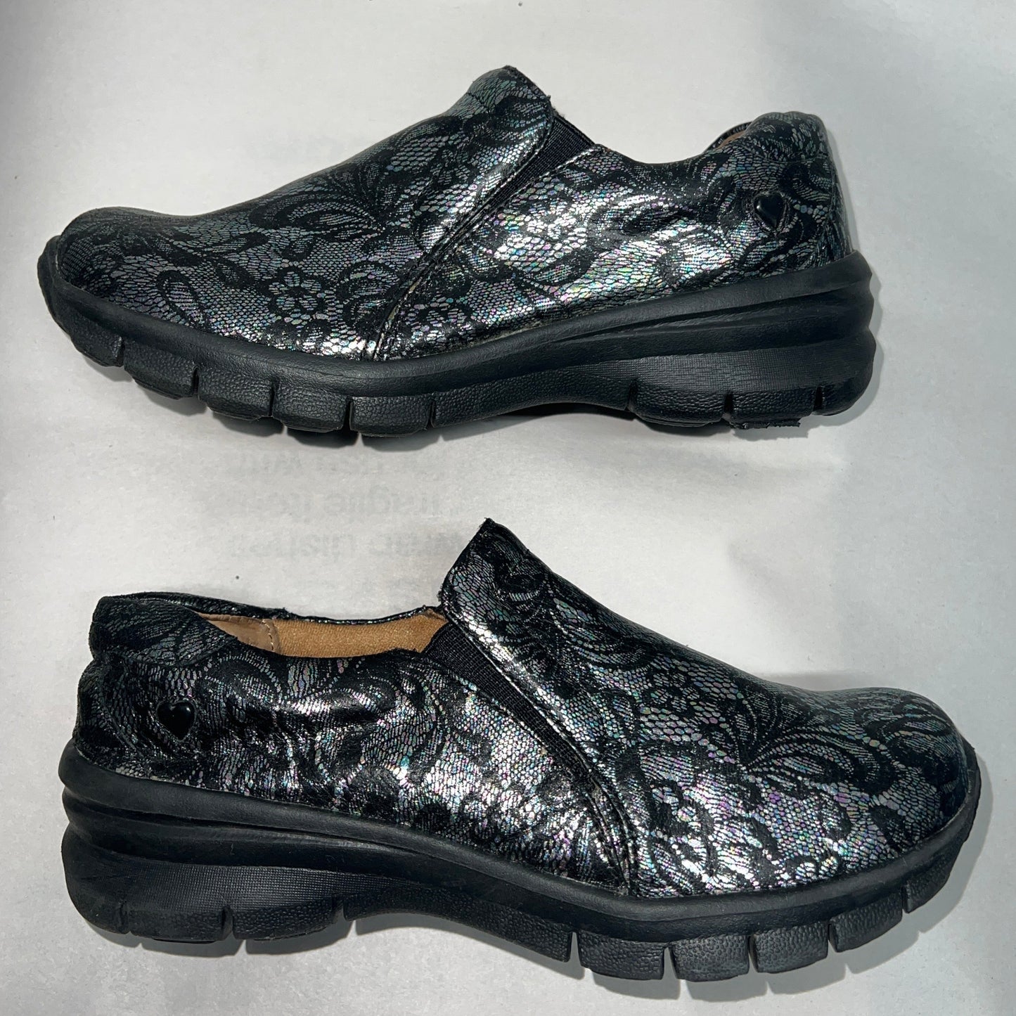 Women’s Nurse Mates London Gored Slip-on 7M Black Prism  Leather