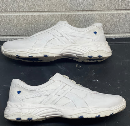 Women’s Nurse Mates Quantum Pillow Top slip on 11M White Leather