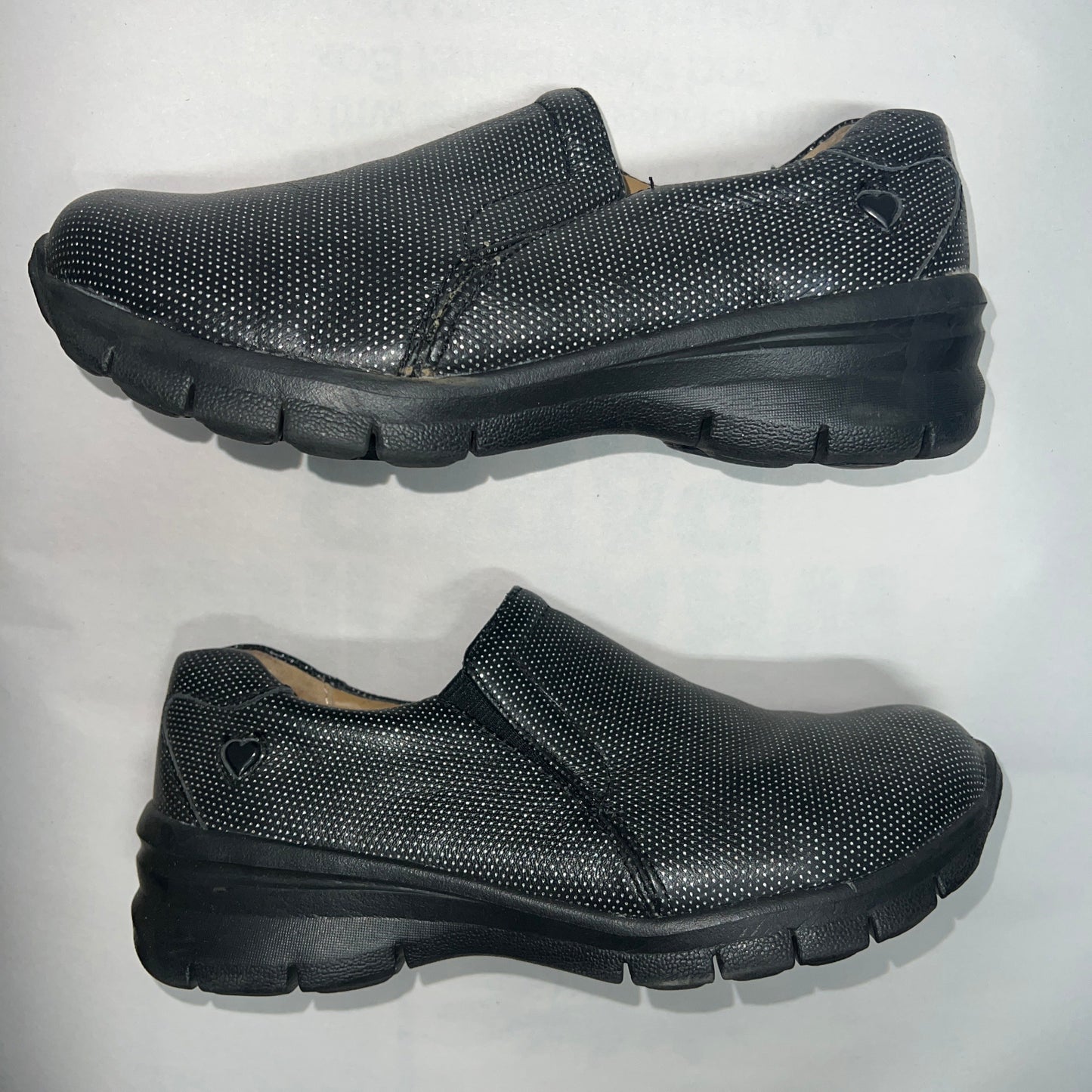 Women’s Nurse Mates London Gored Slip-on 6 1/2W Black Sparkle Leather