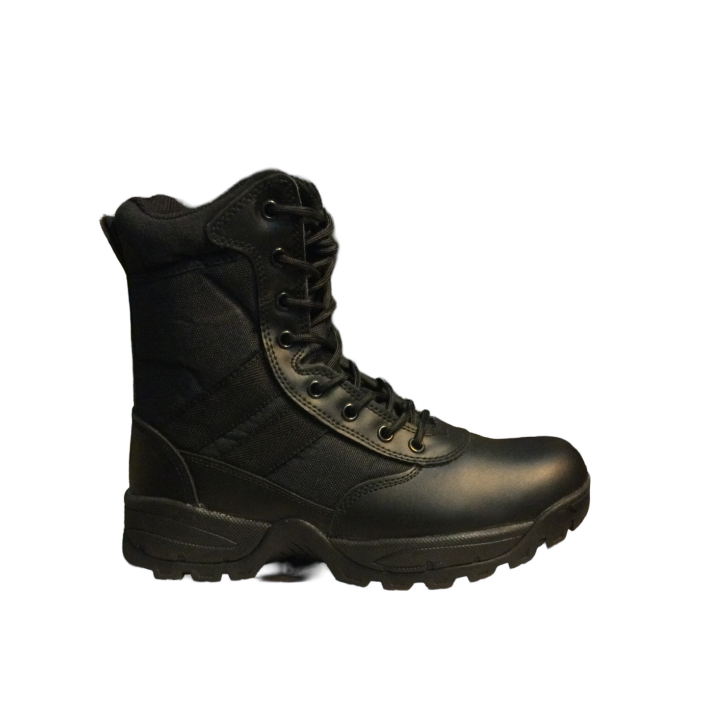 Safara NJ8821 Zippered Tactical Boot  Leather/Nylon