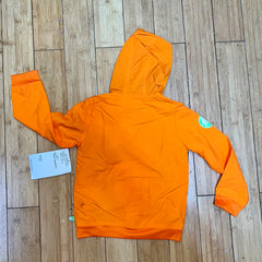 Children's Crocs Windwear Hooded  Nylon Jacket - Size 5 Orange/Navy