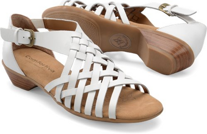 Comfortiva Women's •Rita• Huarache 7M Luggage Leather